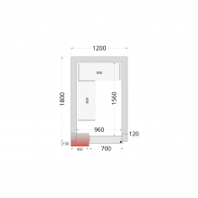 TEFCOLD CR 120x180x220 Panely ke stavebnicovým boxům 120 mm 